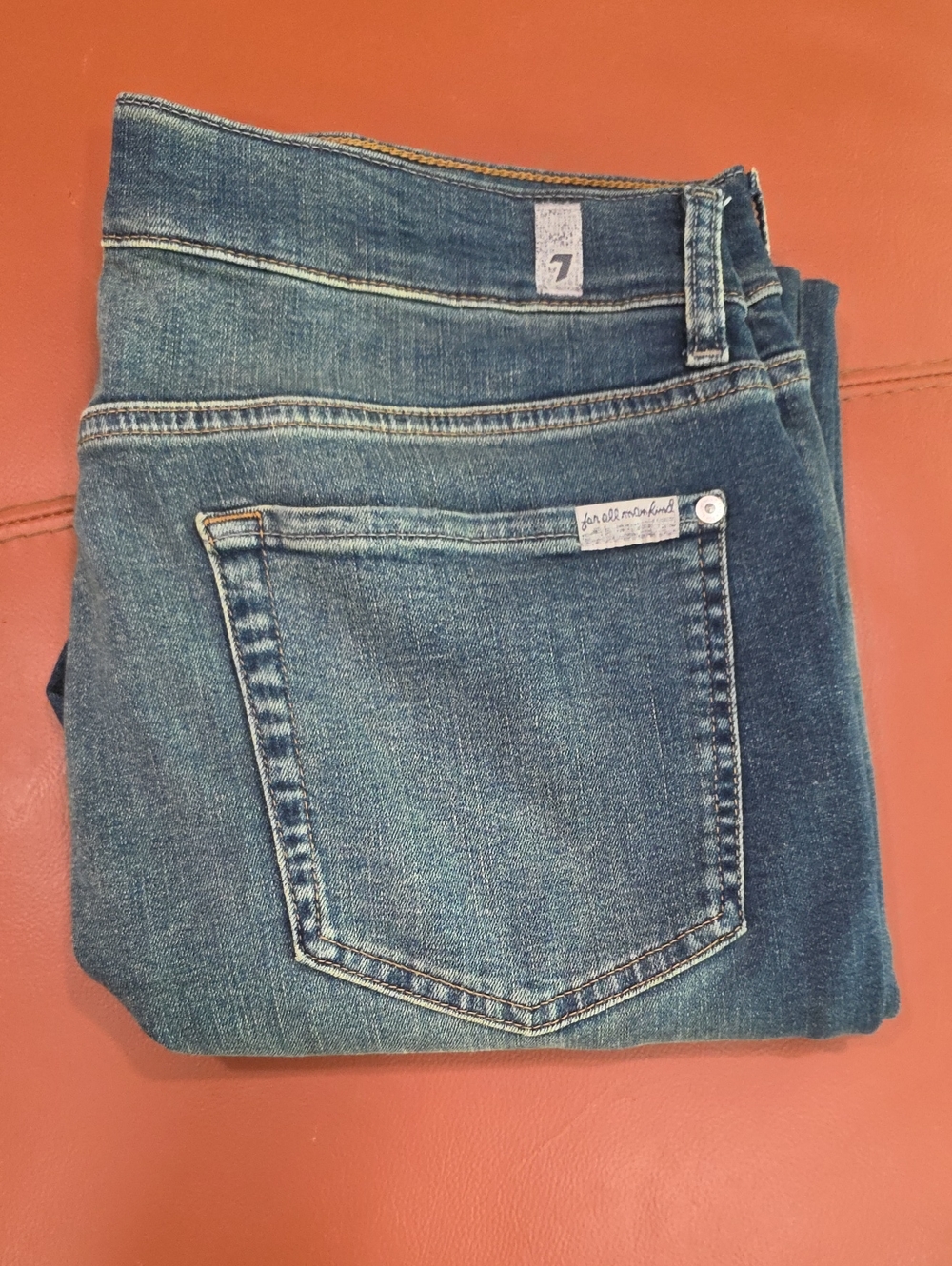 7 For All Mankind Men's Medium Blue Slimmy Jeans 33x32
